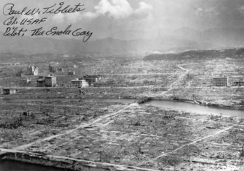 Hiroshima dopo lo sgancio della bomba atomica